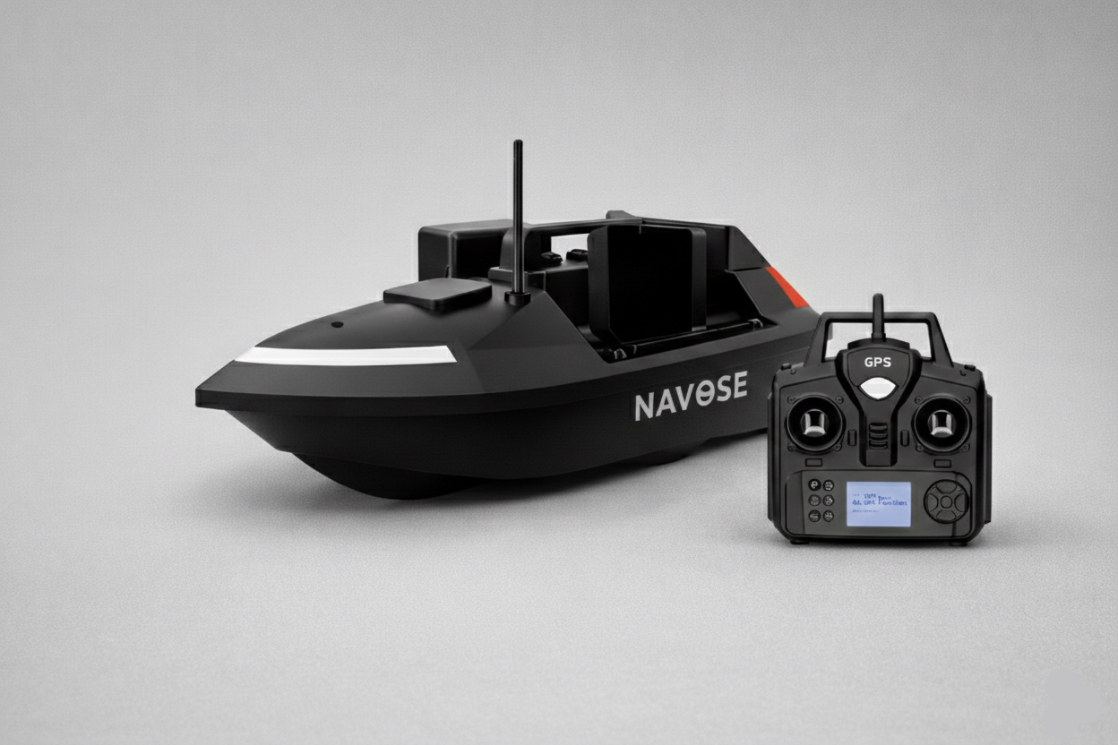 Navose X-1 GPS Bait Boat - Triple Hopper Edition