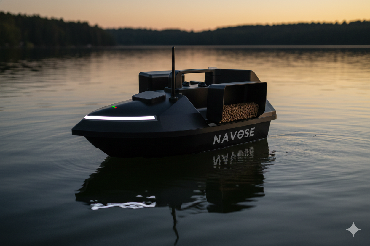 Navose X-1 GPS Bait Boat - Triple Hopper Edition