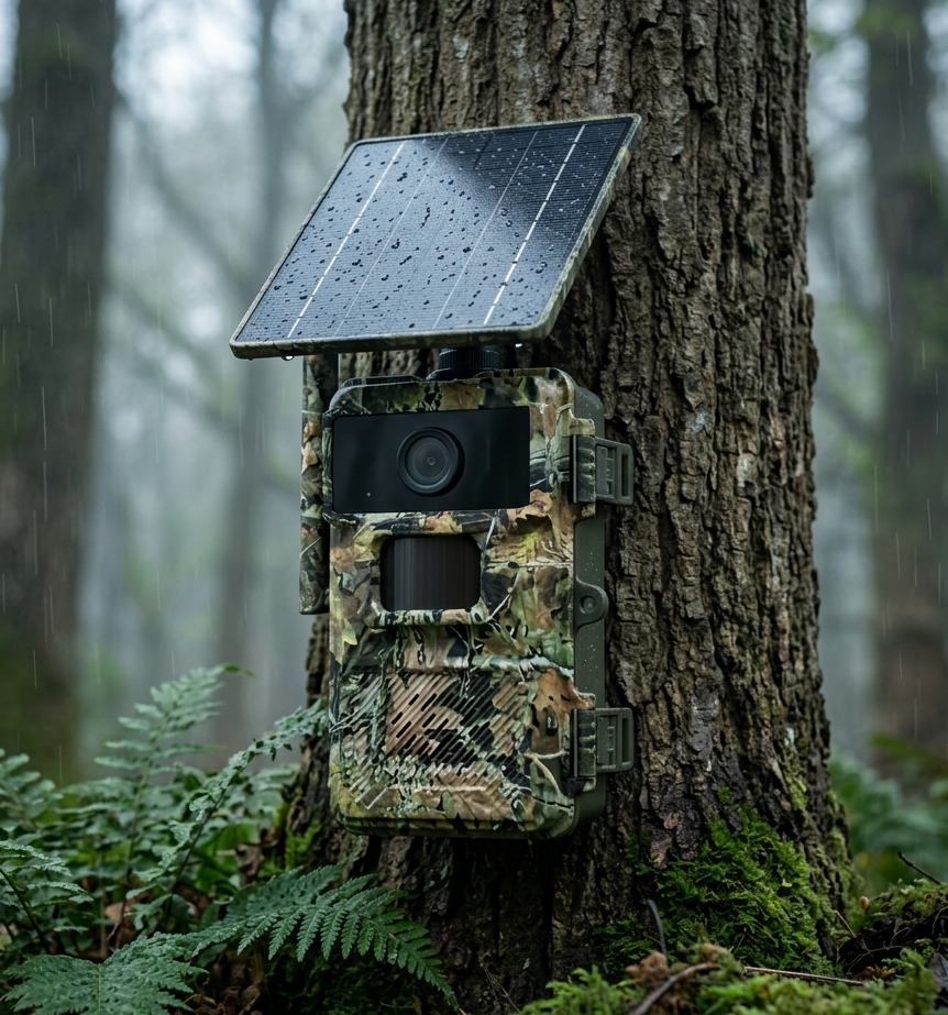 NAVOSE Solar Wildlife Trail Camera – WiFi 2K Night Vision